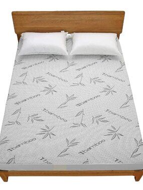 Bibb Home Premium Bamboo 100% Waterproof Mattress Protector
